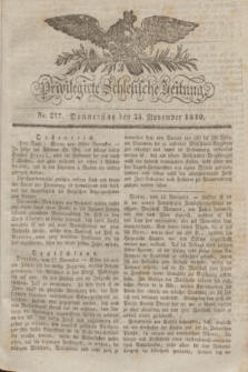 Privilegirte Schlesische Zeitung. 1830, No. 277 (25 November) + dod.