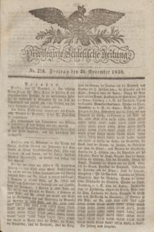 Privilegirte Schlesische Zeitung. 1830, No. 278 (26 November) + dod.