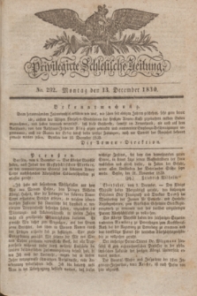 Privilegirte Schlesische Zeitung. 1830, No. 292 (13 December) + dod.