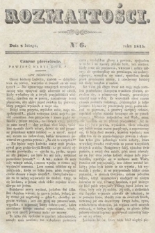 Rozmaitości : pismo dodatkowe do Gazety Lwowskiej. 1845, nr 6