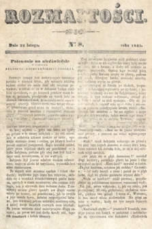 Rozmaitości : pismo dodatkowe do Gazety Lwowskiej. 1845, nr 8