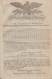 Privilegirte Schlesische Zeitung. 1831, No. 100 (30 April) + dod.