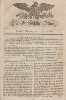 Privilegirte Schlesische Zeitung. 1831, No. 159 (11 Juli) + dod.