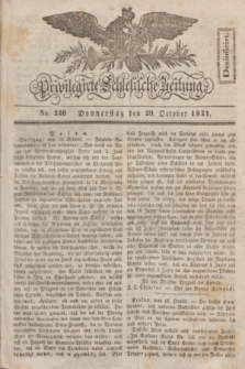 Privilegirte Schlesische Zeitung. 1831, No. 246 (20 October) + dod.