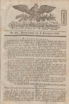 Privilegirte Schlesische Zeitung. 1831, No. 258 (3 November) + dod.