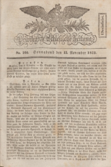 Privilegirte Schlesische Zeitung. 1831, No. 266 (12 November) + dod.