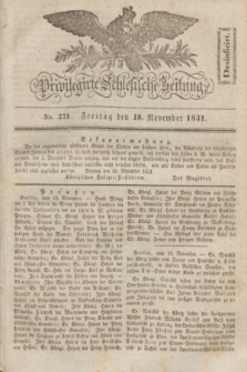 Privilegirte Schlesische Zeitung. 1831, No. 271 (18 November) + dod.