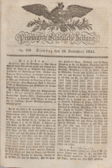 Privilegirte Schlesische Zeitung. 1831, No. 280 (29 November) + dod.