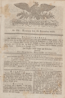 Privilegirte Schlesische Zeitung. 1831, No. 291 (12 December) + dod.