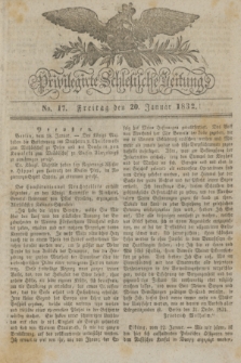 Privilegirte Schlesische Zeitung. 1832, No. 17 (20 Januar) + dod.