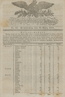 Privilegirte Schlesische Zeitung. 1832, No. 64 (15 März) + dod.