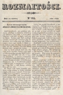 Rozmaitości : pismo dodatkowe do Gazety Lwowskiej. 1845, nr 24