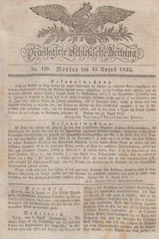 Privilegirte Schlesische Zeitung. 1832, No. 188 (13 August) + dod.