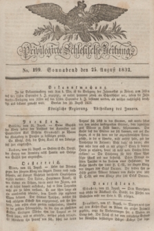 Privilegirte Schlesische Zeitung. 1832, No. 199 (25 August) + dod.