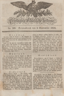 Privilegirte Schlesische Zeitung. 1832, No. 205 (1 September) + dod.