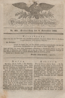 Privilegirte Schlesische Zeitung. 1832, No. 263 (8 November) + dod.