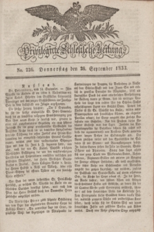 Privilegirte Schlesische Zeitung. 1833, No. 226 (26 September) + dod.