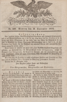 Privilegirte Schlesische Zeitung. 1833, No. 229 (30 September) + dod.