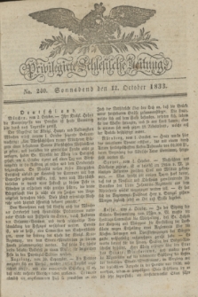 Privilegirte Schlesische Zeitung. 1833, No. 240 (12 October) + dod.
