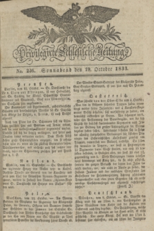Privilegirte Schlesische Zeitung. 1833, No. 246 (19 October) + dod.