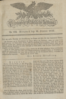 Privilegirte Schlesische Zeitung. 1833, No. 255 (30 October) + dod.