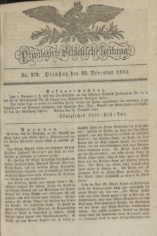 Privilegirte Schlesische Zeitung. 1833, No. 278 (26 November) + dod.