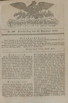 Privilegirte Schlesische Zeitung. 1833, No. 280 (28 November) + dod.