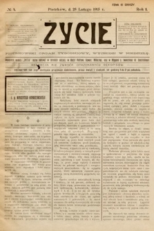 Życie : piotrkowski organ tygodniowy. 1915, nr 4