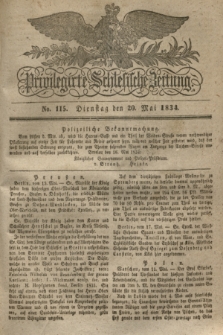 Privilegirte Schlesische Zeitung. 1834, No. 115 (20 Mai) + dod.