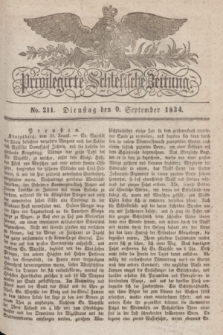 Privilegirte Schlesische Zeitung. 1834, No. 211 (9 September) + dod.