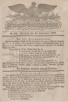 Privilegirte Schlesische Zeitung. 1834, No. 228 (29. September) + dod.