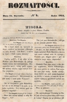 Rozmaitości : pismo dodatkowe do Gazety Lwowskiej. 1855, nr 4