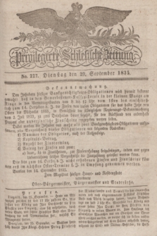 Privilegirte Schlesische Zeitung. 1835, No. 227 (29 September) + dod.
