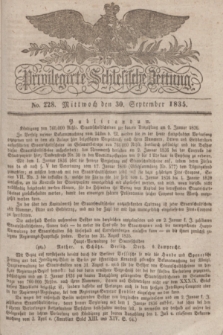 Privilegirte Schlesische Zeitung. 1835, No. 228 (30 September) + dod.