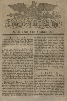 Privilegirte Schlesische Zeitung. 1835, No. 236 (9 October) + dod.