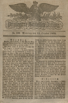Privilegirte Schlesische Zeitung. 1835, No. 238 (12 October) + dod.
