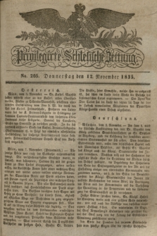 Privilegirte Schlesische Zeitung. 1835, No. 265 (12 November) + dod.