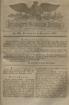 Privilegirte Schlesische Zeitung. 1835, No. 284 (4 December) + dod.