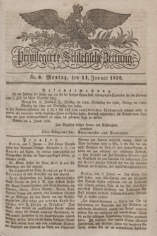 Privilegirte Schlesische Zeitung. 1836, No. 8 (11 Januar) + dod.