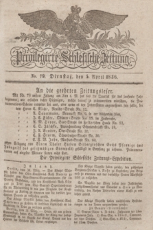 Privilegirte Schlesische Zeitung. 1836, No. 79 (5 April) + dod.