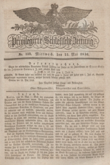 Privilegirte Schlesische Zeitung. 1836, No. 119 (25 Mai) + dod.