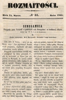 Rozmaitości : pismo dodatkowe do Gazety Lwowskiej. 1855, nr 11