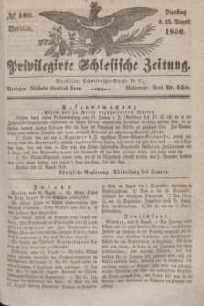 Privilegirte Schlesische Zeitung. 1836, № 196 (23 August) + dod.