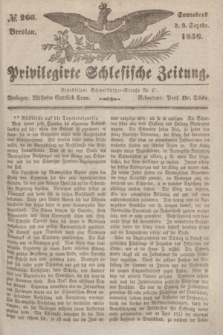 Privilegirte Schlesische Zeitung. 1836, № 206 (3 September) + dod.