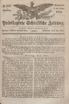 Privilegirte Schlesische Zeitung. 1836, № 212 (10 September) + dod.