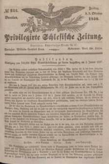 Privilegirte Schlesische Zeitung. 1836, № 235 (7 Oktober) + dod.