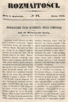 Rozmaitości : pismo dodatkowe do Gazety Lwowskiej. 1855, nr 14