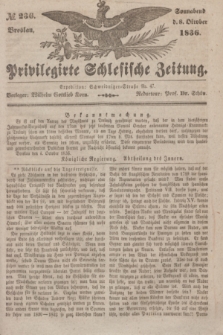 Privilegirte Schlesische Zeitung. 1836, № 236 (8 October) + dod.