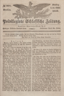 Privilegirte Schlesische Zeitung. 1836, № 238 (11 October) + dod.