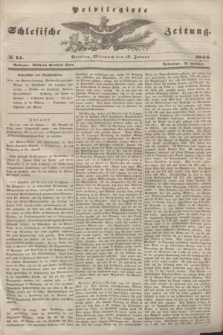 Privilegirte Schlesische Zeitung. 1844, № 14 (17 Januar) + dod.